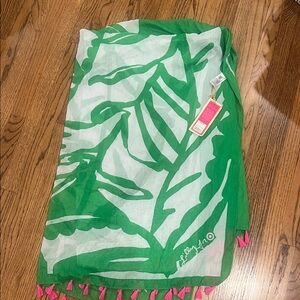 Lilly Pulitzer for Target Green and White Scarf